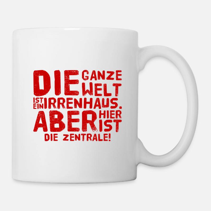 durchgeknallt - Tasse - Weiß