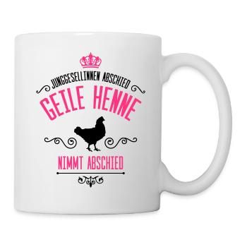 junggesellinnen geile henne abschied - Tasse - Weiß - Rechts