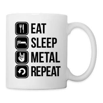 heavy metal - Mug blanc - blanc - Droite