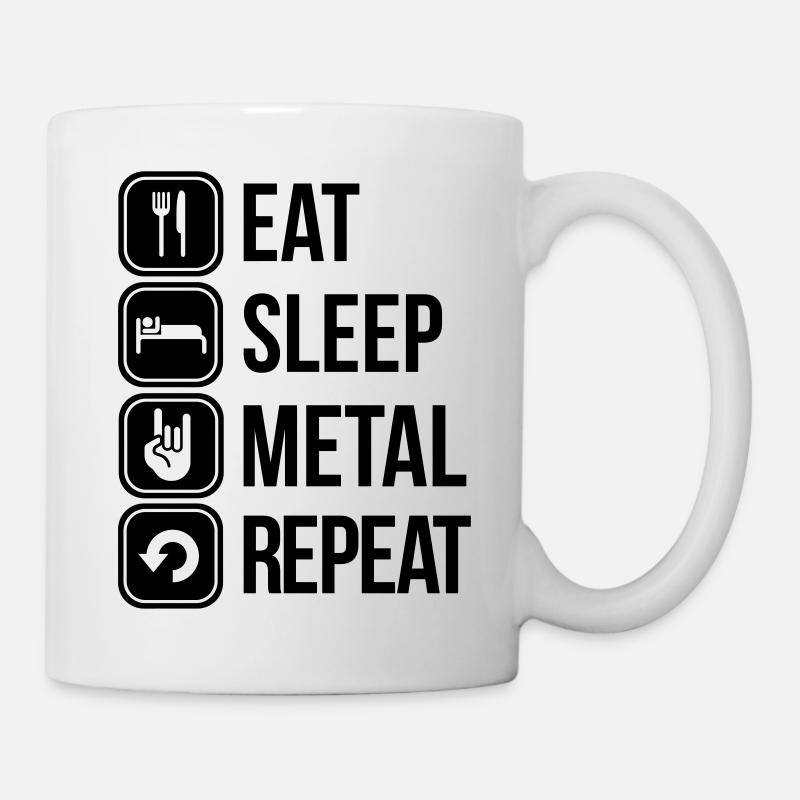 heavy metal - Mug blanc - blanc
