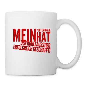 Lustiges zum Kohleausstieg - Tasse - Weiß - Rechts