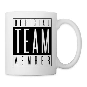 team member official - Tasse - Weiß - Rechts