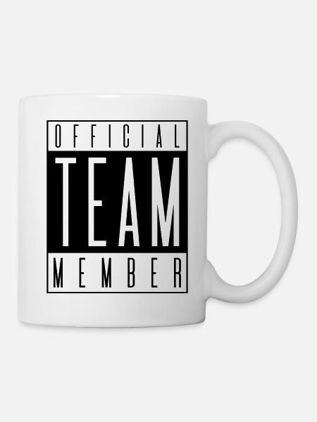 team member official - Tasse - Weiß