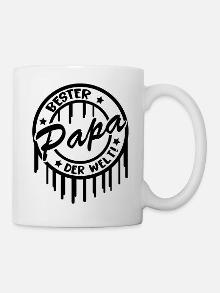 bester_papa_der_welt - Tasse - Weiß