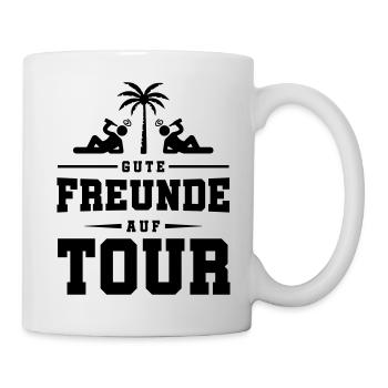 gute freunde auf tour - Tasse - Weiß - Rechts