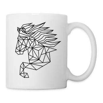 Islandpferdekopf Geo Tölt - Tasse - Weiß - Rechts