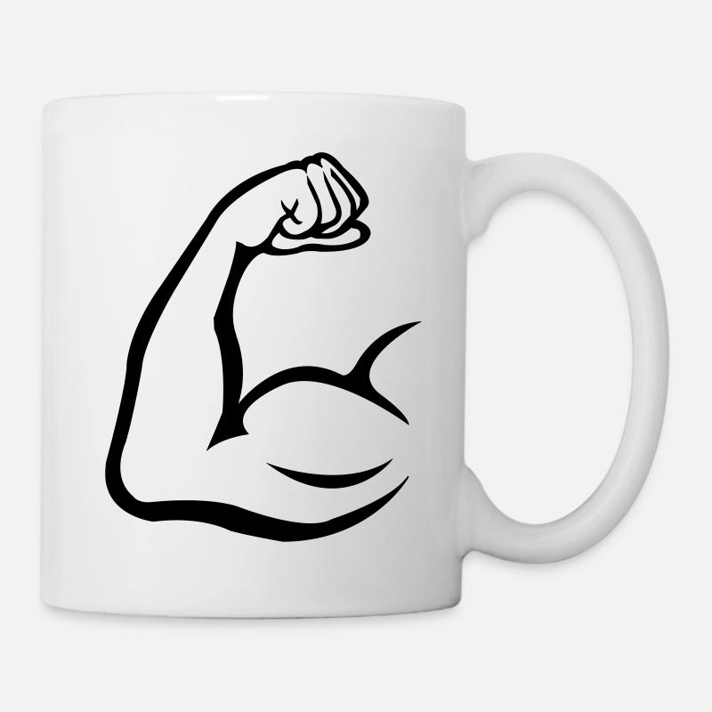 bizeps - Tasse - Weiß