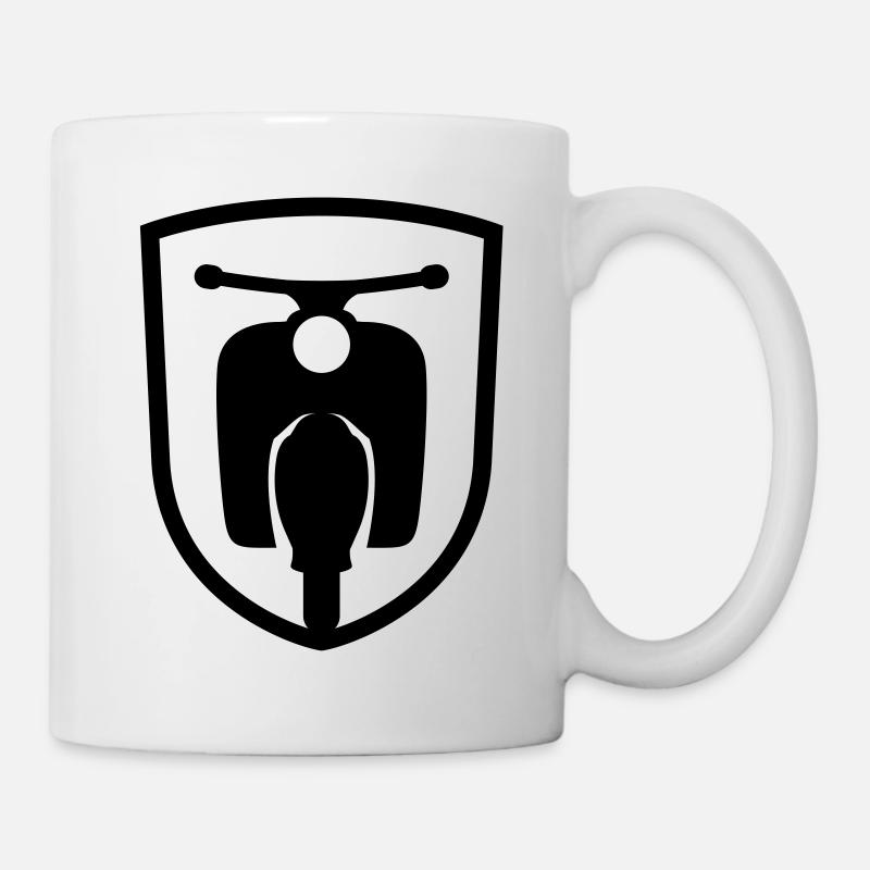 Moped Schwalbe Wappen - Tasse - Weiß