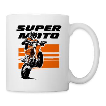 Supermoto - Tasse - Weiß - Rechts