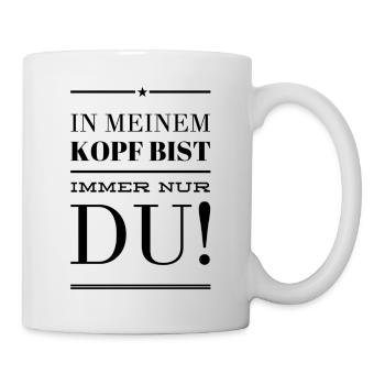 ich bin in dich verliebt - Tasse - Weiß - Rechts