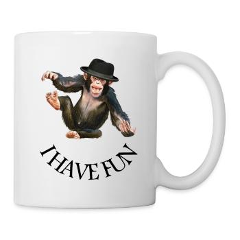 Monkey monkey monkey face - Mug - white - Right