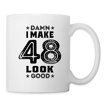 48 ans 48e anniversaire cadeau drôle - Mug blanc - blanc - Droite