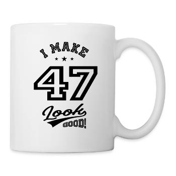 47 ans 47e anniversaire cadeau drôle - Mug blanc - blanc - Droite