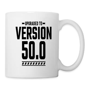 50-jähriges 50. Geburtstags-lustiges Geschenk - Tasse - Weiß - Rechts