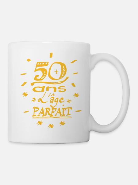 Birthday 50 years the perfect age - Mug - white