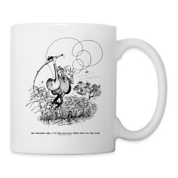 Thelwell Compleat Tangler Cartoon Rod In The Wind - Mug - white - Right