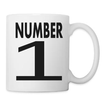 Eins Nummer 1 Zahl 1 - Tasse - Weiß - Rechts