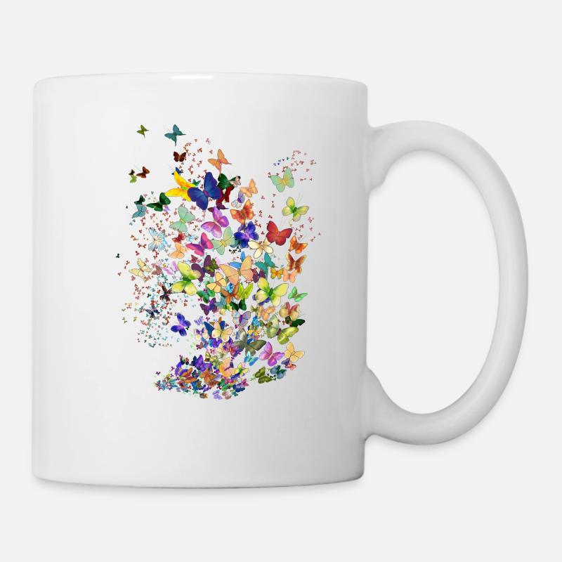 Des milliers de papillons - Mug blanc - blanc