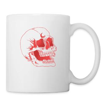skull_rouge_shit - Tasse - Weiß - Rechts