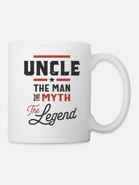 Mens oncle l'homme le mythe le cadeau légende - Mug blanc - blanc