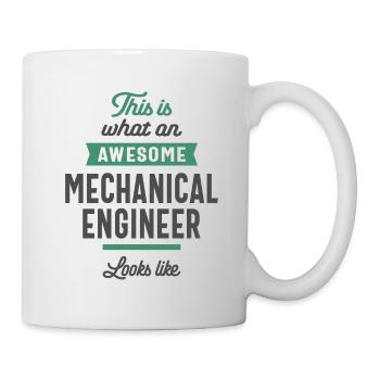 Maschinenbauingenieur Berufsbezeichnung Geschenk - Tasse - Weiß - Rechts