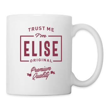 Elise Personalized Name Birthday Gift - Mug - white - Right