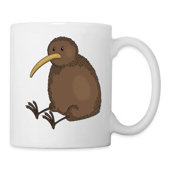 Kiwi-Vogel - Tasse - Weiß - Rechts