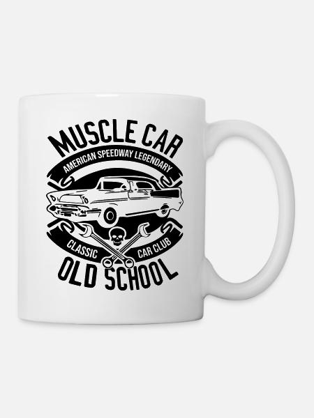 Muscle Car OLd School - Mug - white