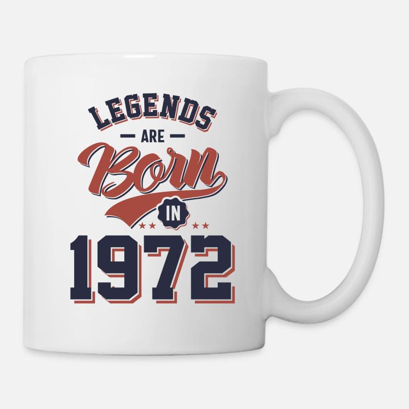 Les légendes sont nées en 1972 - Mug blanc - blanc