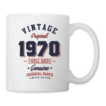 Vintage 1970 Born in 1970 Retro Birthday Gift - Mug - white - Right