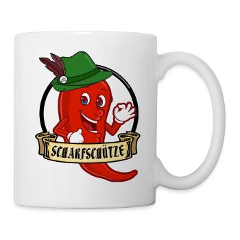 Schützenfest - Schützenverein - Scharfschütze - Tasse - Weiß - Rechts