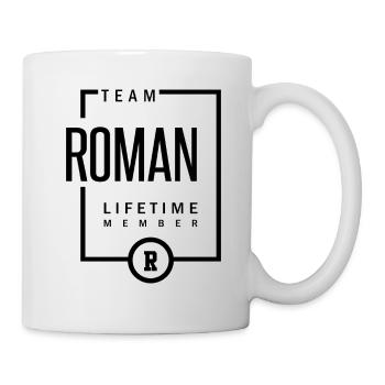 Cadeau d'anniversaire de nom personnalisé romain - Mug blanc - blanc - Droite
