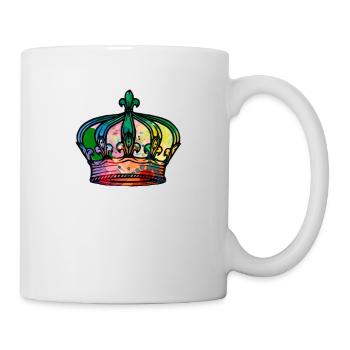 Colorful crown - Mug - white - Right