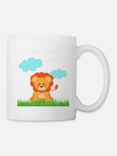 Mamas Liebling Löwe - Tasse - Weiß