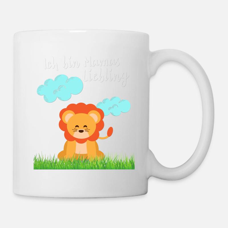 Mamas Liebling Löwe - Tasse - Weiß