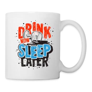 Jetzt trinken - Tasse - Weiß - Rechts
