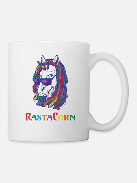 Reggae Unicorn - RastaCorn - Mug - white