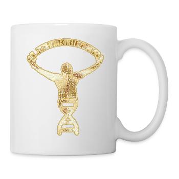 Guerrier léger - or, ADN, guerrier de la lumière - Mug blanc - blanc - Droite