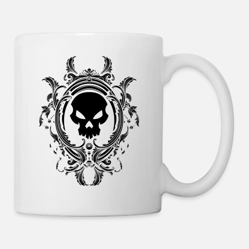 Totenkopf - Tasse - Weiß