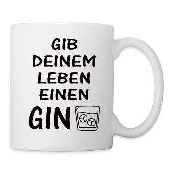 Gin - Tasse - Weiß - Rechts