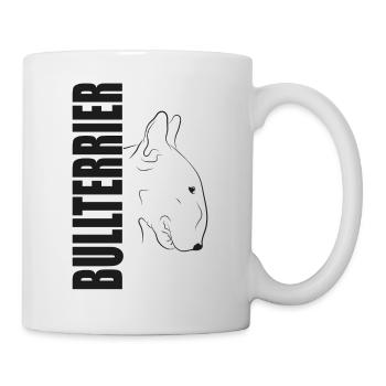 Bullterrier Hund Bully Hundeliebhaber Geschenk - Tasse - Weiß - Rechts