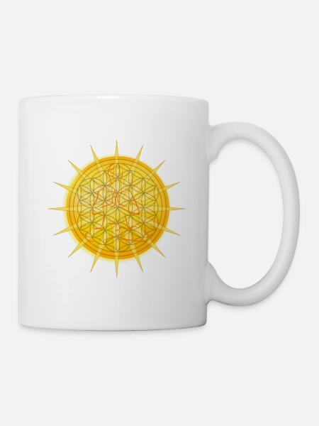 SOLEIL - fleur de vie - méditation - Mug blanc - blanc