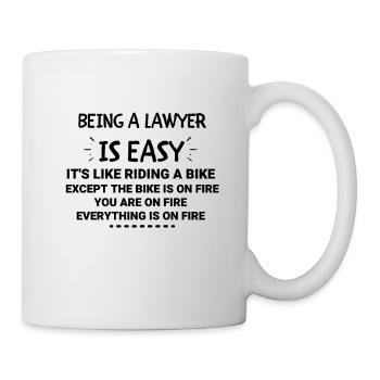 Being a Lawyer - Lawyer gift, gift for a lawyer - Mug - white - Right