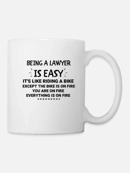 Être avocat - Cadeau d’avocat, cadeau pour un avocat - Mug blanc - blanc