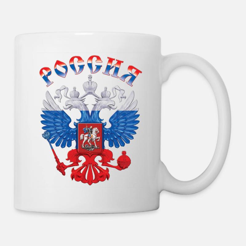 Rossia Russia Gerb - Mug blanc - blanc