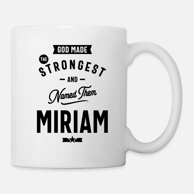 Miriam personalisierter Name Geburtstagsgeschenk - Tasse - Weiß