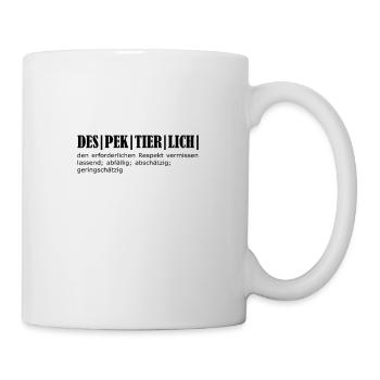 Despektierlich Definition - Tasse - Weiß - Rechts