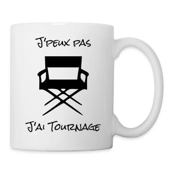J'peux pas j'ai Tournage - Mug blanc - blanc - Droite