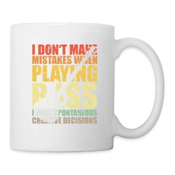 Bass Player Gift I DON'T MAKE MISTAKES WHEN PLAY - Mug - white - Right
