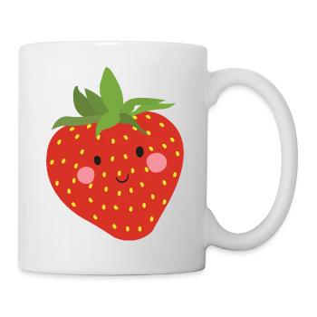 fraise - Mug blanc - blanc - Droite